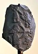 Stèle de la chasse d'Uruk. Musée national d'Irak.
