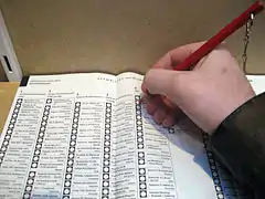 Bulletin pour les élections législatives aux Pays-Bas (2006).