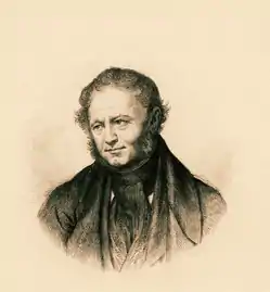 Portrait de Stendhal par Dedreux-Dorcy, gravé par Henri-Joseph Dubouchet.