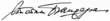 Signature de Stepan Bandera