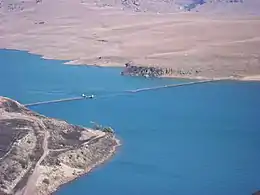 Barrage séparant les réservoirs de Sterkfontein et de Driekloof.