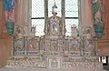 Chapelle Notre-Dame de Locmaria-an-Hent : le retable du maître-autel, vue d'ensemble.