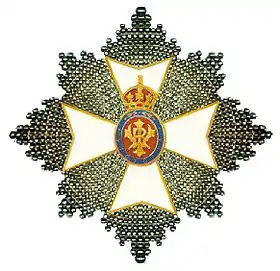 Plaque des GCVO du 3e comte, lord-chambellan