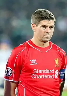 Steven Gerrard, milieu de terrain star du club dans les années 2000 et membre important du sacre européen en 2005.