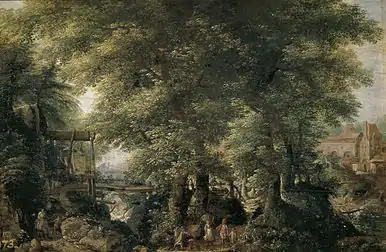 Paysage feuillu1600, Musée du Prado