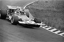 Jackie Stewart au volant d'une March 701 à Zandvoort en 1970.