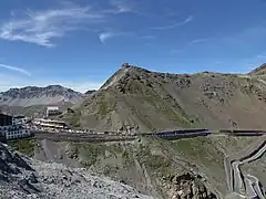 Le sommet dominant le col du Stelvio.