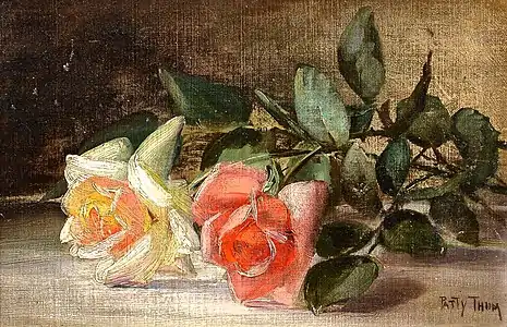 Still Life with Two Roses