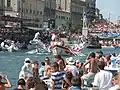 Vue générale des Joutes de la Saint-Louis à Sète en 2005.