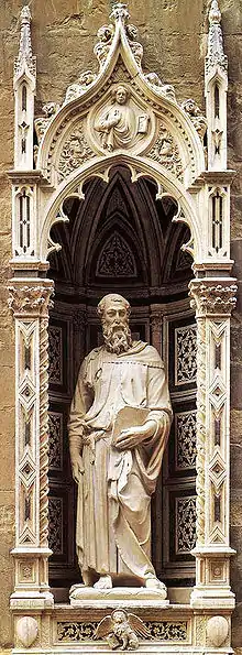 Saint Marc (1411) marbre de 236 cm,Orsanmichele, Florence.