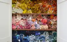 Stock de laines pour tapis