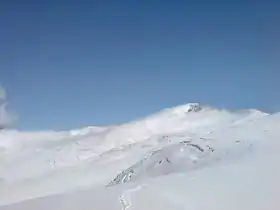 Vue du glacier de Findelen avec la Cima di Jazzi en arrière-plan depuis le col du Stockhorn.