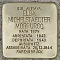 Plaque dans le Frioul-Vénétie Julienne pour Elda Michelstaedter Morpurgo (1879-1944), assassinée au camp nazi de Ravensbrück.