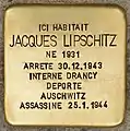 Jacques Lipschitz (1931-1944), le fils cadet.