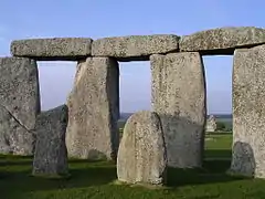 Mégalithes du site de Stonehenge.