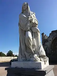 Monument à l'abbé Suger (1817), marbre, Saint-Omer, abbaye Saint-Bertin.