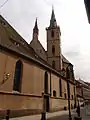 Façade et clocher de l'Église protestante Saint-Pierre-le-Vieux.