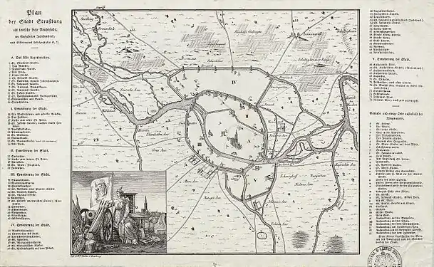  plan de Strasbourg au XVe siècle