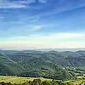 Vue sur le Strandja depuis le mont Papiya.