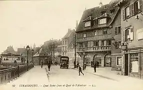 Quai Saint-Jean et quai de l'Abattoir (actuel Charles Altorffer) (1920)