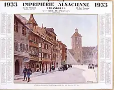 Calendrier 1933.