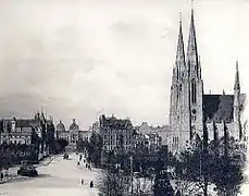 L’église Saint-Paul vers 1900.