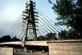 Pont Van Eyck en cours de construction, avant rotation.