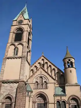 Église Saint-Josephéglise, presbytère et jardin, mur de clôture