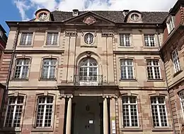 Hôtel d'Andlau (annexe du lycée Fustel de Coulanges)façade principales