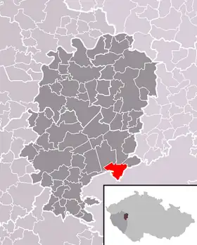 Localisation de Strašice