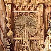 Façade de Notre-Dame de Strasbourg (1276-1439).