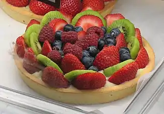 Tarte aux fruits.