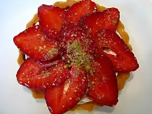 Tartelette aux fraises.