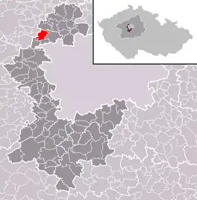 Localisation de Středokluky