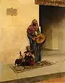 Musiciens de rue dans une ville du Moyen-Orient