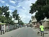 Scène de rue dans la ville de Petit-Goâve