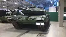 Strv 122B au Försvarsfordonsmuseet Arsenalen