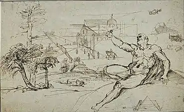 Étude pour La mort d'Hercule, Paris, Louvre