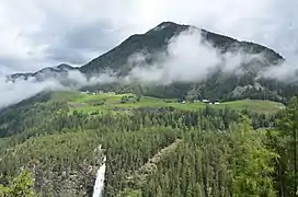 Haut de la cascade.