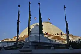 Le stupa après le séisme de 2015