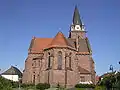 L'église protestante à Stutensee-Staffort