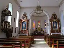 Intérieur de l'église de Stutzheim.