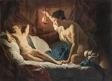 Amour et Psyché, vers 1732, huile sur toile, 194 × 137 cm, coll. particulière, Paris.