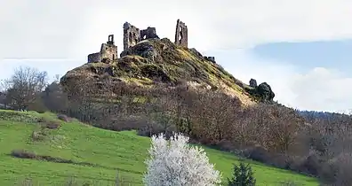 Vue du suc du château d'Artias