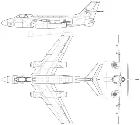 vue en plan de l’avion