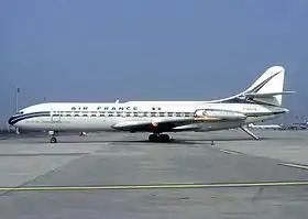 Caravelle d'Air France, semblable à celle de l'accident du vol Air France 1611.