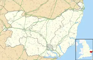 Le village de Hoxne dans le Suffolk, est de l'Angleterre.