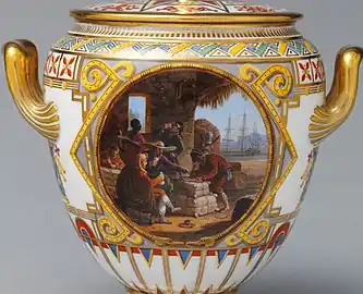 Sucrier du déjeuner Culture et récolte du cacao (1836)Metropolitan Museum, New York