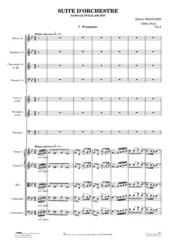 Page du conducteur d'orchestre.