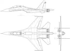 vue en plan de l’avion